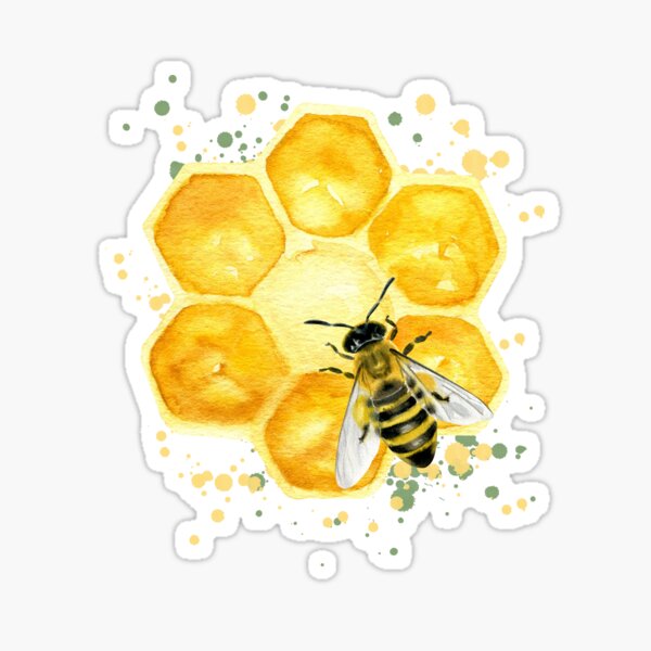 Item preview, Bee and Honeycomb designed and sold by Stacey Saint.