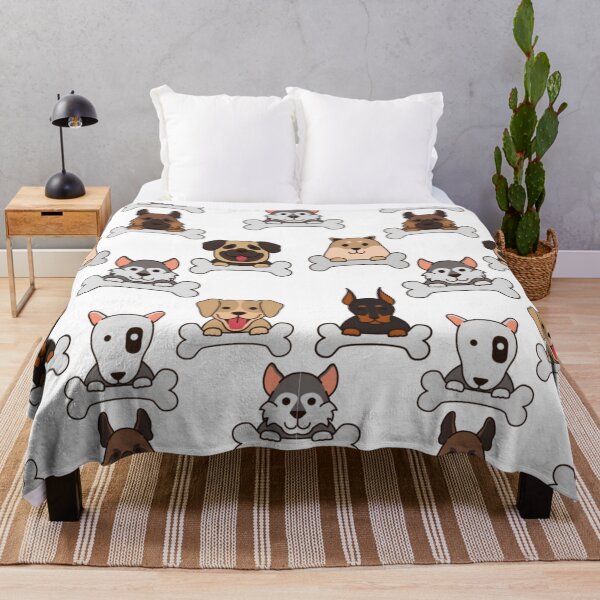 Artikelvorschau, Süße Hunde mit Knochenmuster entworfen und verkauft von HuGoDesignZ.