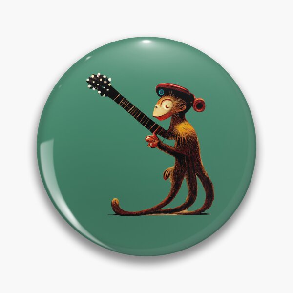 Item preview, Mono inspirado en Dr. Seuss tocando una guitarra designed and sold by ThePurpleMelon.
