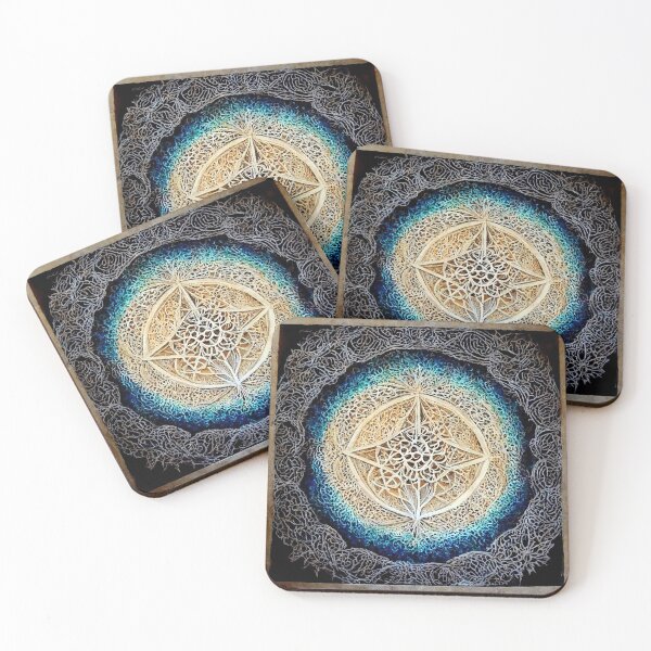 Item preview, Metatron Fractal Mandala Zentangle designed and sold by Prilidiarts.