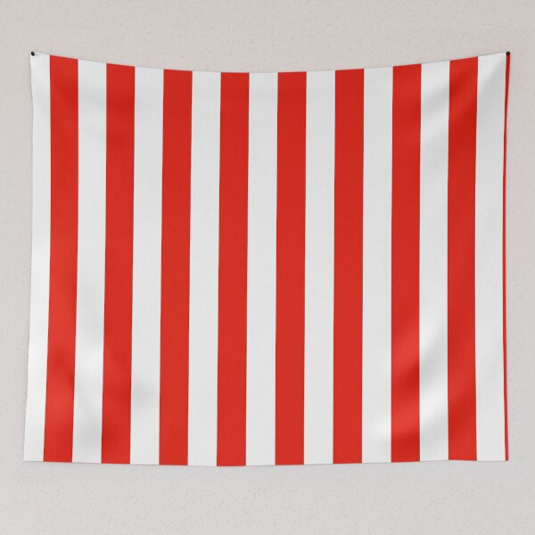 Item preview, Red vertical stripes for bold graphic statement. Candy-striper uniform look. - WelshDesigns designed and sold by welshdesigns.