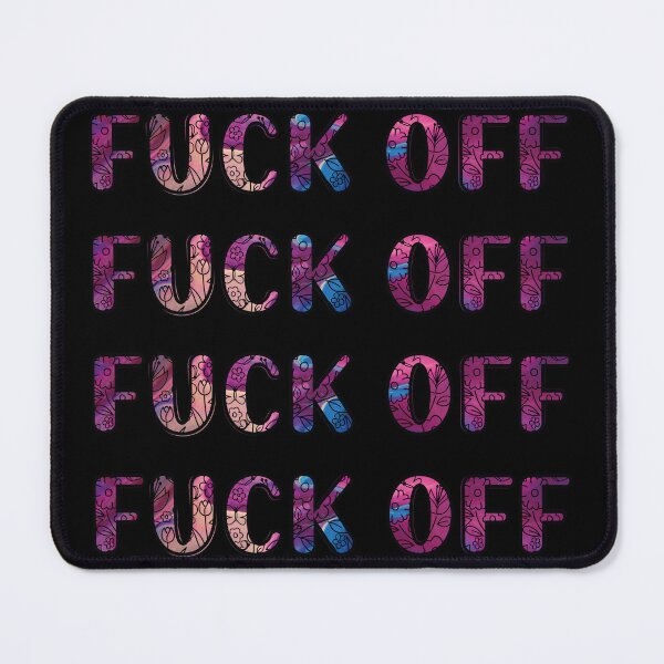 Item preview, Fuck off f-bomb cursing bad words funny motivational adorable swearing fuck off kawaii aesthetics pastel colors designed and sold by Novel-ty.