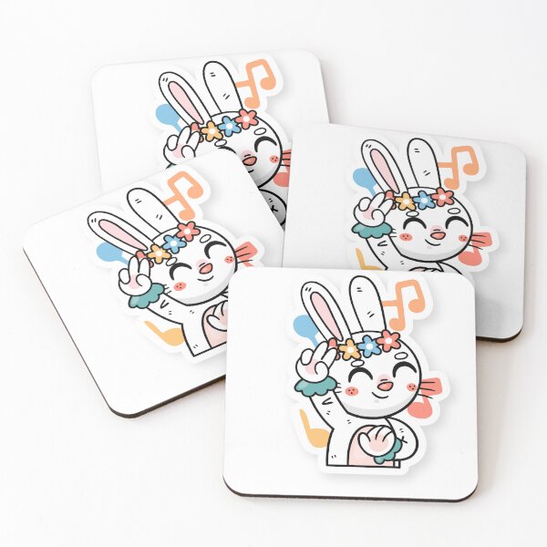 Item preview, Cute dancing bunny designed and sold by badgermark.