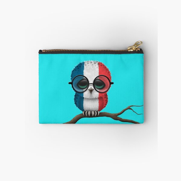 Item preview, Nerdy French Baby Owl on a Branch designed and sold by JeffBartels.