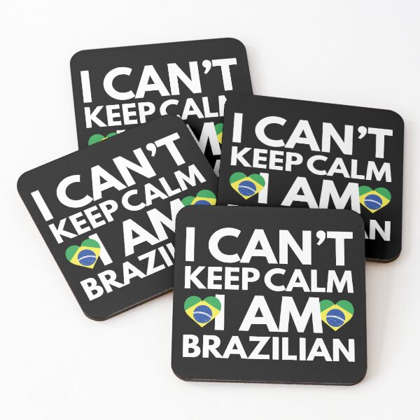 Artikelvorschau, Ich kann nicht ruhig bleiben, ich bin Brasilianer aus Brasilien entworfen und verkauft von HelloFromAja.