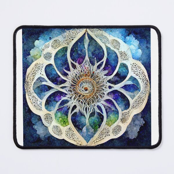 Item preview, Fractal Gaya Mandala Watercolor designed and sold by Prilidiarts.
