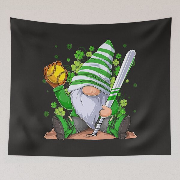 Item preview, Softball Shamrock Lucky Gnome Irish St Patrick's Day Boys 113 designed and sold by fawsonpnhamme.