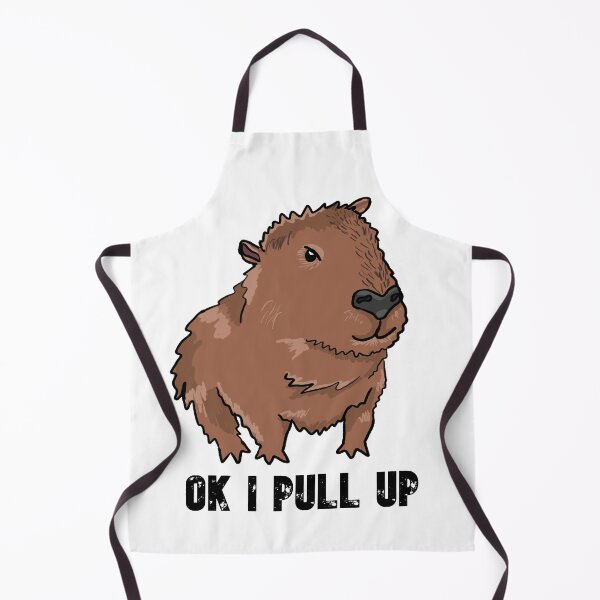 Item preview, OK I PULL UP CAPYBARA designed and sold by RoserinArt.
