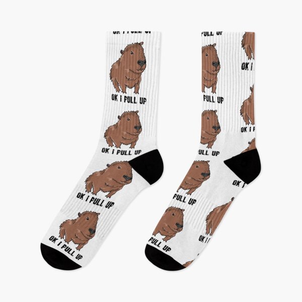 Item preview, OK I PULL UP CAPYBARA designed and sold by RoserinArt.