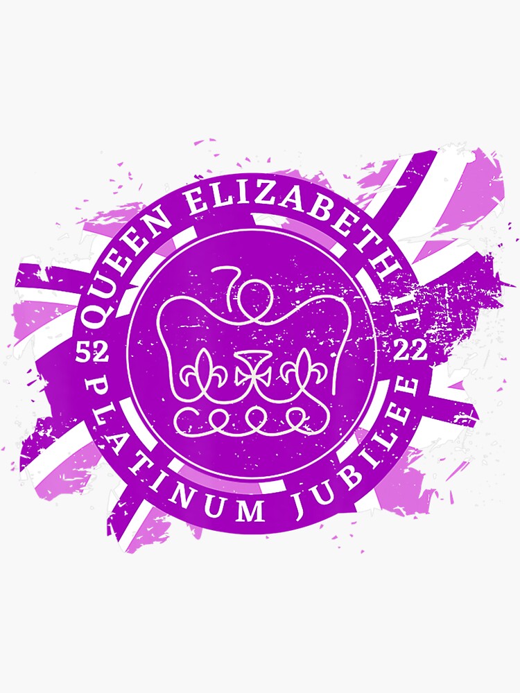 "Queens Platinum jubilee UK Queen Jubilee gifts" Sticker for Sale by