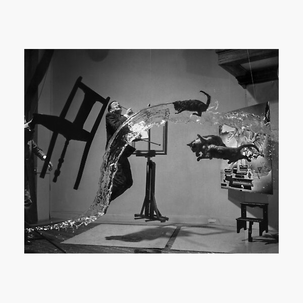 Dali Atomicus - by Philippe Halsman - Enhanced Photographic Print