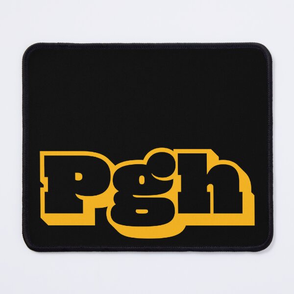 Aperçu de l'œuvre PGH - Pittsburgh - Lettres jaunes créée et vendue par samvschantz.