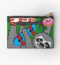 Skater Sloth loves donut Studio Pouch