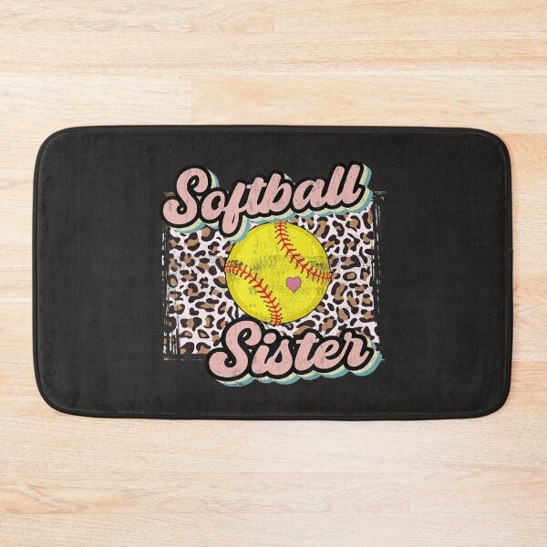 Item preview, Softball Sister Leopard Heart Fun Mothers Day 22 designed and sold by fawsonpnhamme.