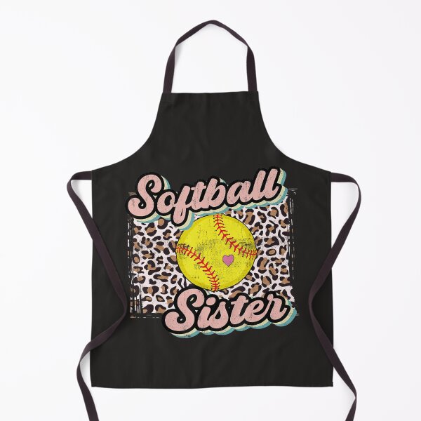Item preview, Softball Sister Leopard Heart Fun Mothers Day 22 designed and sold by fawsonpnhamme.