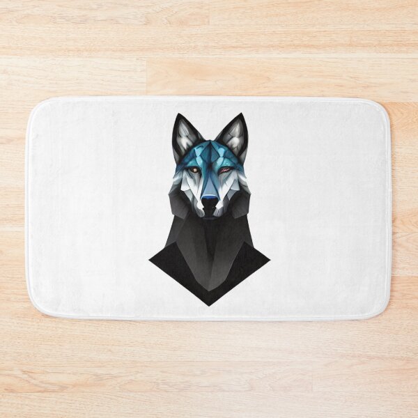 Item preview, Gray colorful wolf /colorful wolf artwork, designed and sold by ralick.