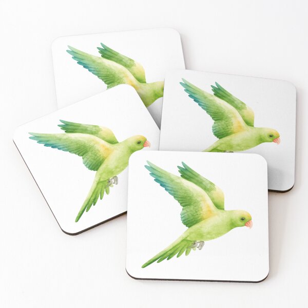 Item preview, Watercolor Green Budgie Bird designed and sold by silviaol.