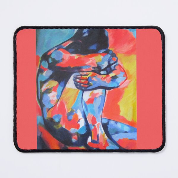 Item preview, Abstract Male Figure Painting - Vulnerable Heart designed and sold by Helenka.