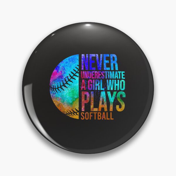 Item preview, Softball Women Never Underestimate A Softball Girl Tie Dye designed and sold by fawsonpnhamme.