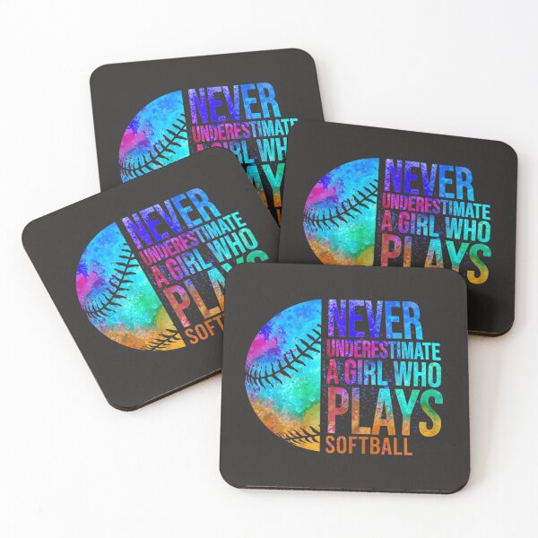 Item preview, Softball Women Never Underestimate A Softball Girl Tie Dye designed and sold by fawsonpnhamme.