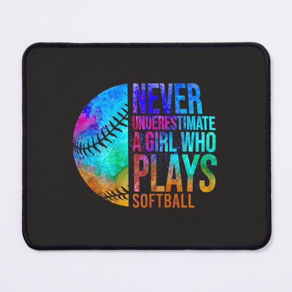 Item preview, Softball Women Never Underestimate A Softball Girl Tie Dye designed and sold by fawsonpnhamme.