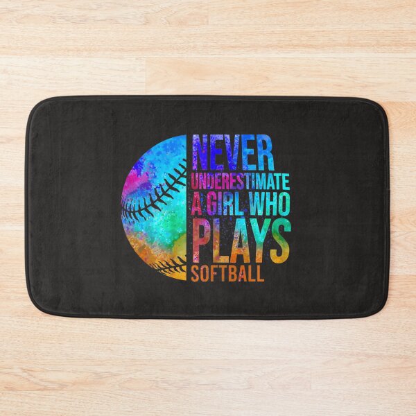 Item preview, Softball Women Never Underestimate A Softball Girl Tie Dye designed and sold by fawsonpnhamme.