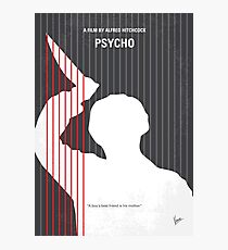 No185- Psycho minimal movie poster Photographic Print
