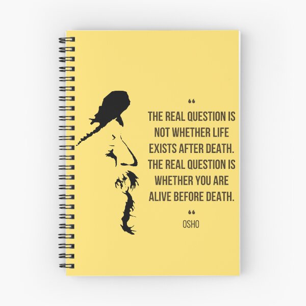 Item preview, Motivational Quote | Osho | The real question is ... | Text design designed and sold by RetComly.