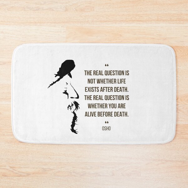 Item preview, Motivational Quote | Osho | The real question is ... | Text design designed and sold by RetComly.