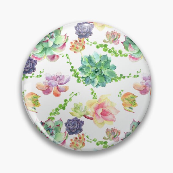 Item preview, Watercolor Succulent Plants designed and sold by silviaol.