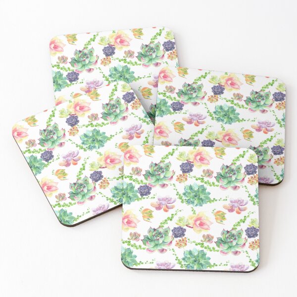 Item preview, Watercolor Succulent Plants designed and sold by silviaol.