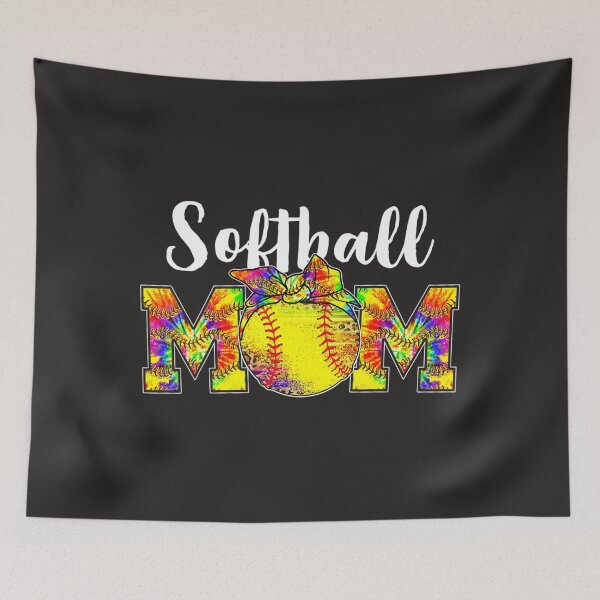 Item preview, Tie Dye Softball Mom Tee Softball Game Day Vibes Mothers Day 52 designed and sold by fawsonpnhamme.