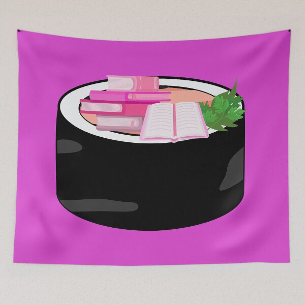Item preview, Pink Wink Sushi Book Roll designed and sold by tmdaliggr.