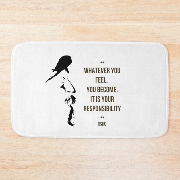 Item preview, Motivational Quote | Osho | Whatever you feel,  you become ... | Text design designed and sold by RetComly.