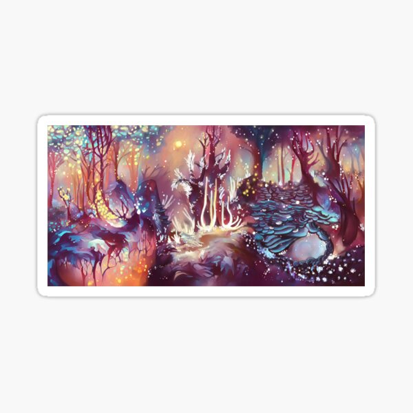 Colorful fantasy forest (1) [available in multiple items] Sticker