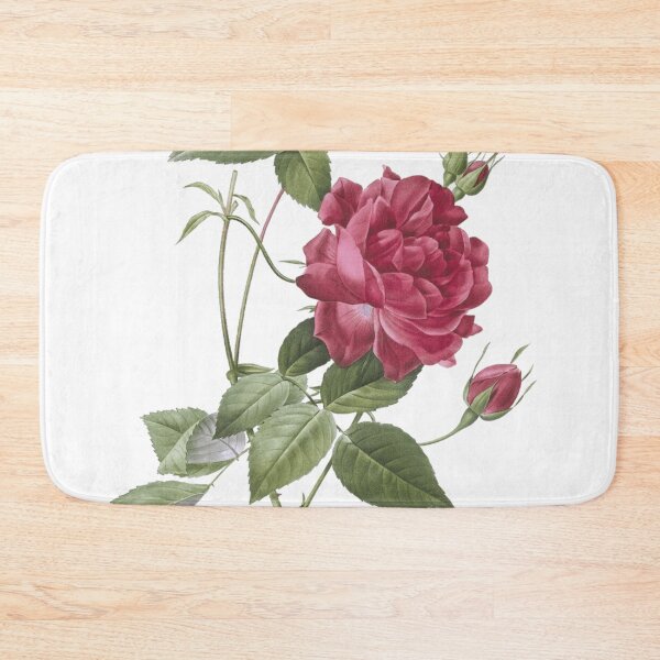 Item preview, Vintage Blood-Red Bengal Rose Botanical Illustration designed and sold by DinoCatastrophe.