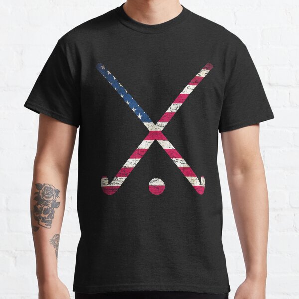 USA Flag Field Hockey Classic T-Shirt