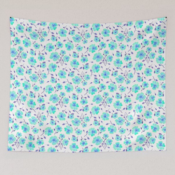 Item preview, Wild Roses in Turquoise designed and sold by MarcyBrennanArt.
