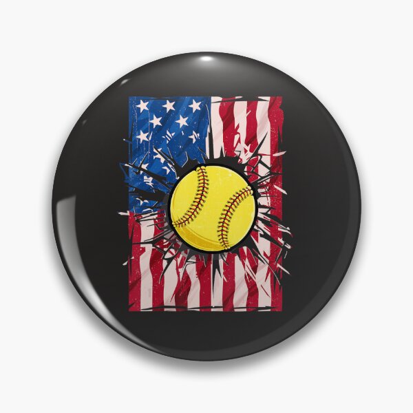 Item preview, Vintage Softball 4th of July Men USA American Flag Boys Kids 126 designed and sold by fawsonpnhamme.