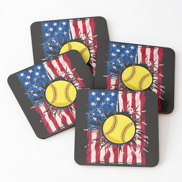 Item preview, Vintage Softball 4th of July Men USA American Flag Boys Kids 126 designed and sold by fawsonpnhamme.