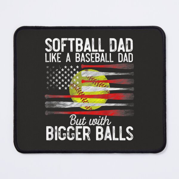 Item preview, Vintage Softball Dad Like A Baseball Dad US Flag Fathers Day designed and sold by fawsonpnhamme.