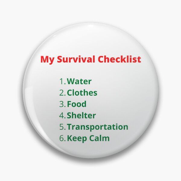 Item preview, My Survival Checklist Design designed and sold by OldDaysPast.
