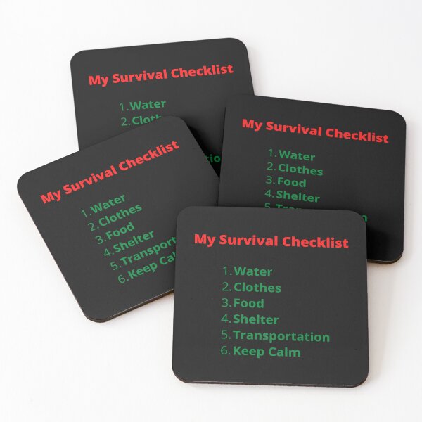 Item preview, My Survival Checklist Design designed and sold by OldDaysPast.