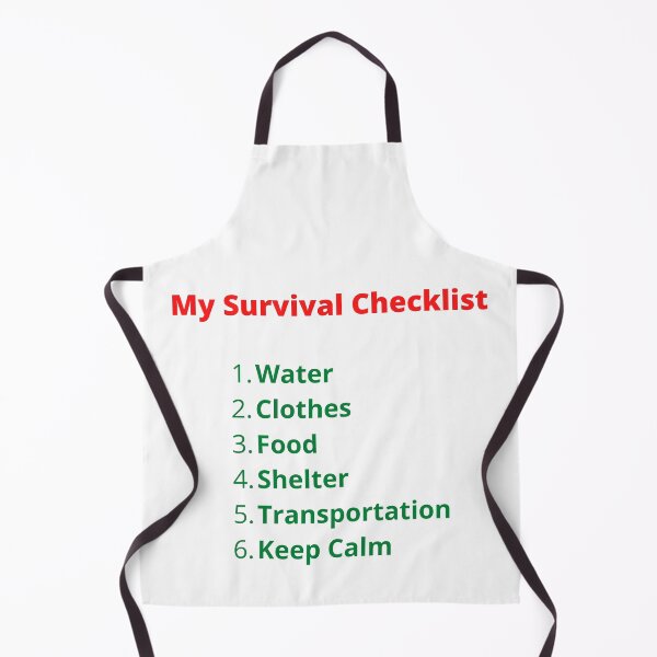 Item preview, My Survival Checklist Design designed and sold by OldDaysPast.