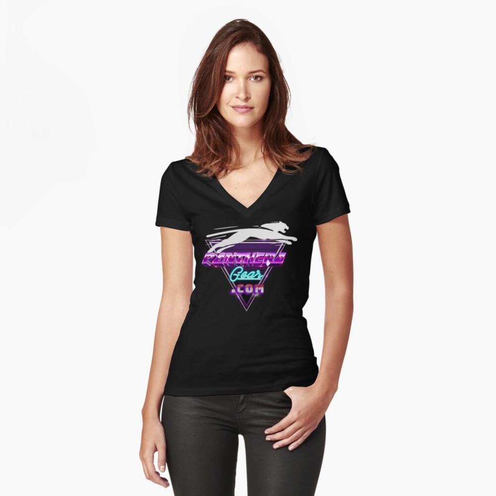 Item preview, Fitted V-Neck T-Shirt designed and sold by Regal-Music.
