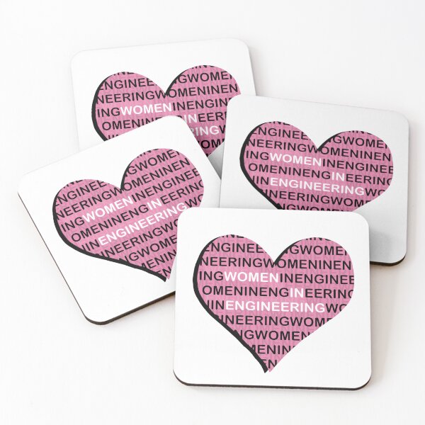 Item preview, women in engineering heart designed and sold by Dazely.