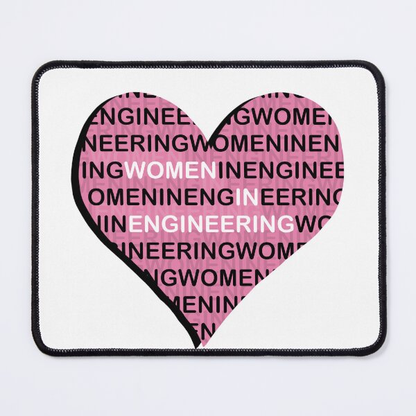 Item preview, women in engineering heart designed and sold by Dazely.