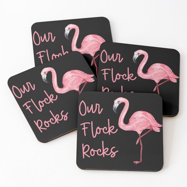 Artikelvorschau, Unser Flock Rocks Flamingo - Aquarell Flamingo entworfen und verkauft von YA-ART.