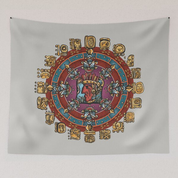 Item preview, Mayan Alphabet Hieroglyphs Mandala designed and sold by BigAl3D.