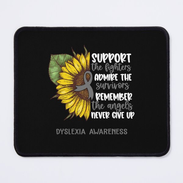 Item preview, Dyslexia Awareness - Support the Fighters Admire the Survivors Remember the Angels Never Give Up designed and sold by whlrcheryl.